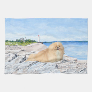 At the Lighthouse Kitchen Towel