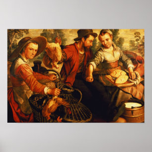 At the Market Poster