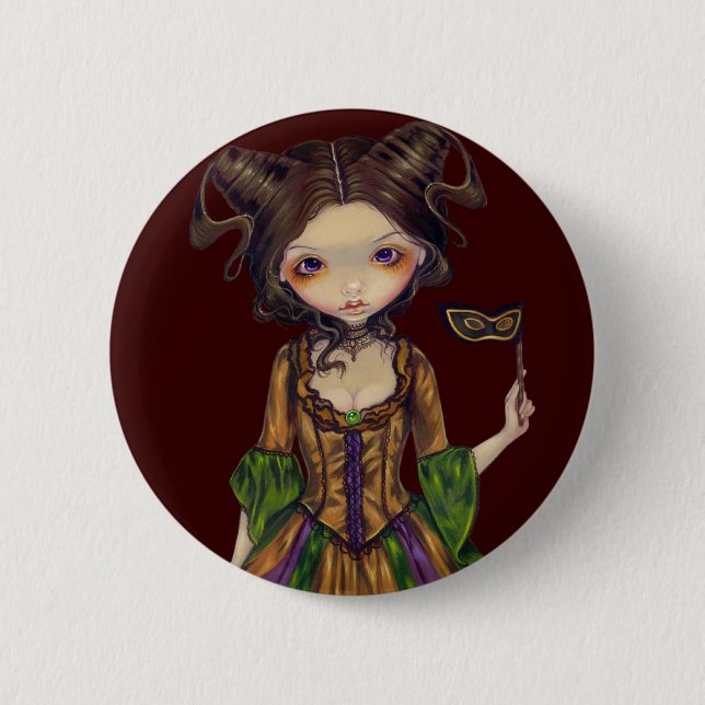 "At the Masquerade Ball" Button (Front)