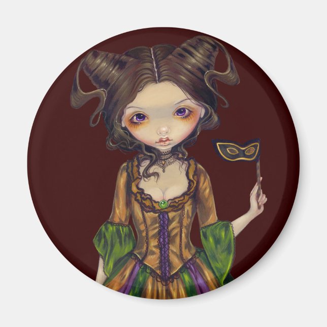 "At the Masquerade Ball" Magnet (Front)