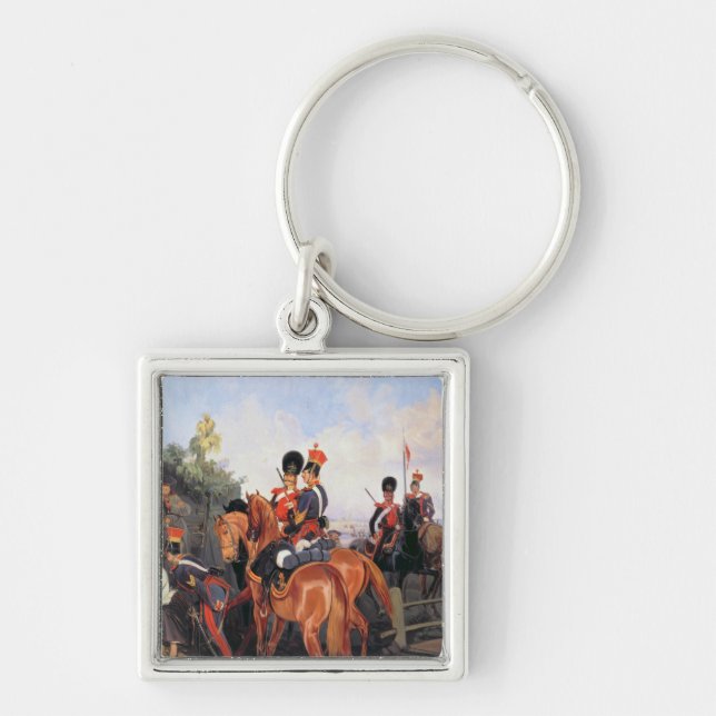 At the Mile Stone, 1859 Keychain (Front)
