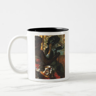 At the Millinery - Edgar Degas - c1890 Two-Tone Coffee Mug