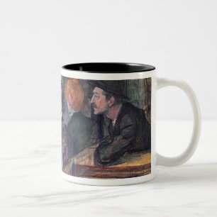At the Moulin de la Galette, 1899 Two-Tone Coffee Mug