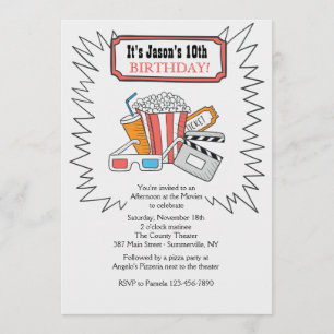 At The Movies Invitation