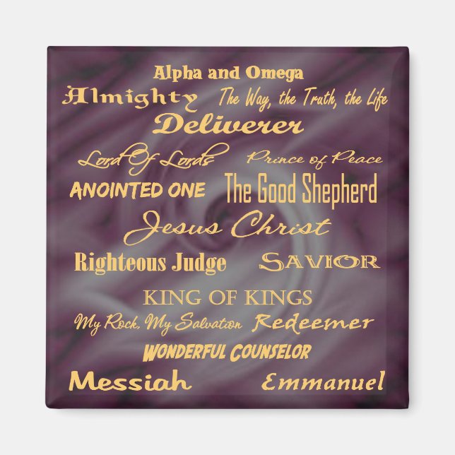 at the name of Jesus... Magnet (Front)