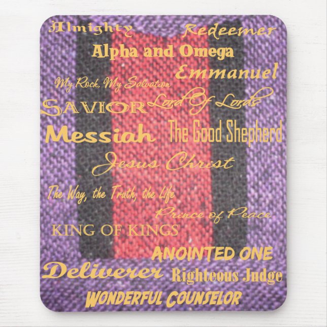 at the name of Jesus... Mouse Pad (Front)