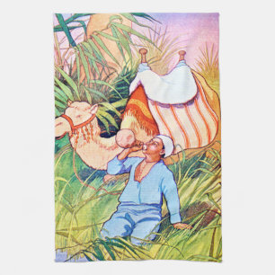 At The Oasis Kitchen Towel