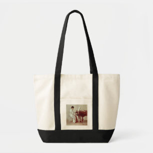 At the Piano, 1887 (oil on canvas) Tote Bag