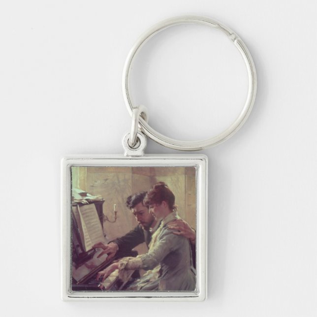 At the Piano Keychain (Front)