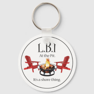 At the Pit on L.B.I Keychain