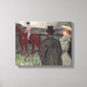 At the Racecourse, 1899 Canvas Print