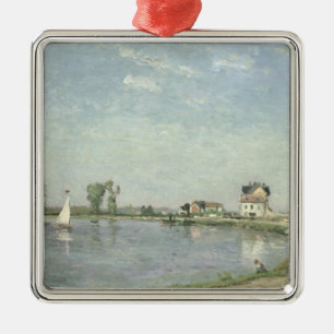 At the River's Edge, 1871 Metal Ornament