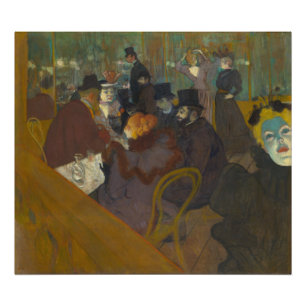 At the Rouge by Henri de Toulouse-Lautrec Photo Print