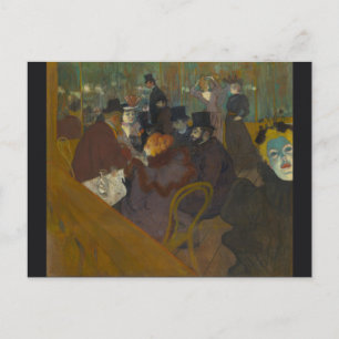 At the Rouge by Henri de Toulouse-Lautrec Postcard