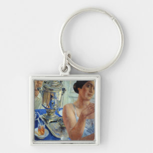 At the Samovar, 1926 Keychain