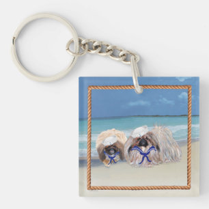 At the Seashore Keychain