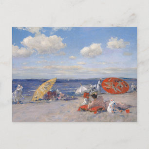 At the Seaside Canvas Print Postcard