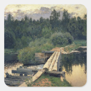 At the Shallow, 1892 Square Sticker