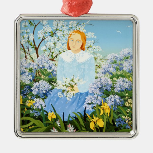 At the Shore of Dreams Metal Ornament (Front)