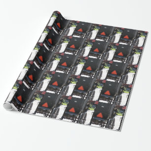 At the Stop Sign, An amish horse Wrapping Paper