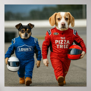 "At The Track" Poster