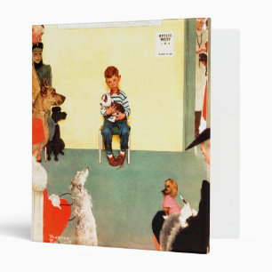 At The Vets by Norman Rockwell Binder