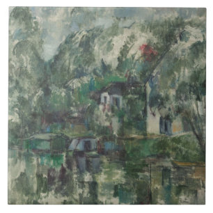 At the Water's Edge, c. 1890 (oil on can Tile
