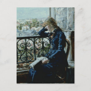 At the Window, 1881 Postcard