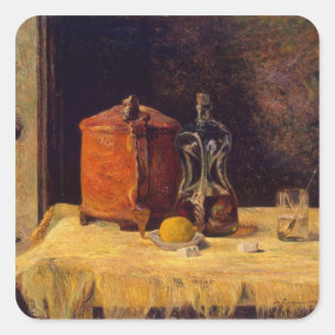 At the Window, 1882 Square Sticker