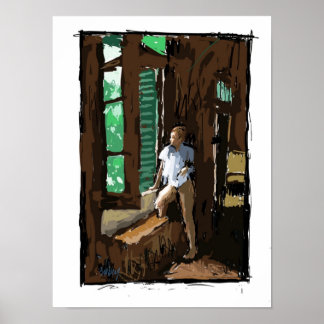 At The Windows Poster