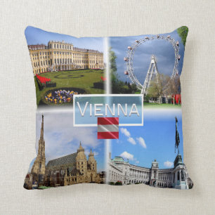 AT Vienna - Schloss Schonbrunn - Prater Fnfair - Throw Pillow
