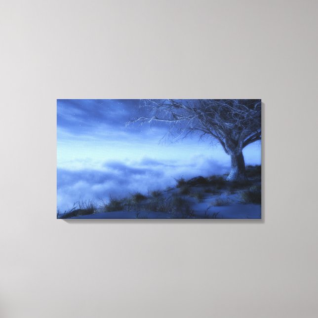 At World's Edge (Winter) Canvas Print (Front)