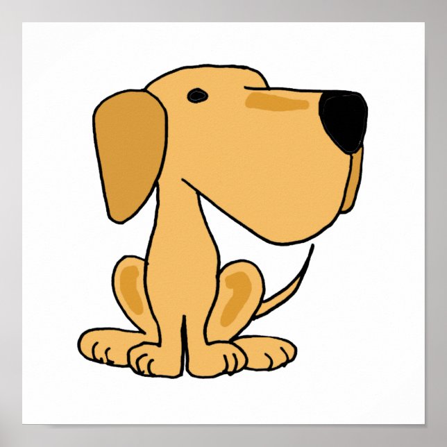 AT- Yellow Labrador Retriever Poster (Front)