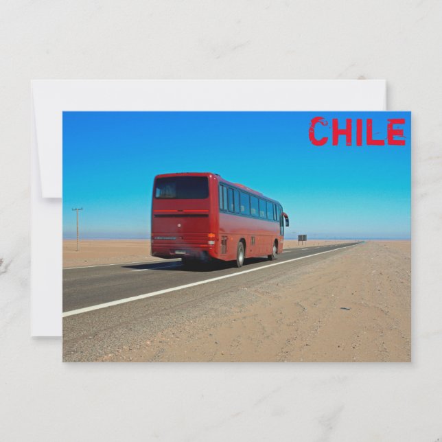 Atacama bus, Chile card (Front)