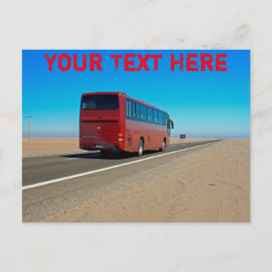 Atacama bus, Chile customisable Postcard