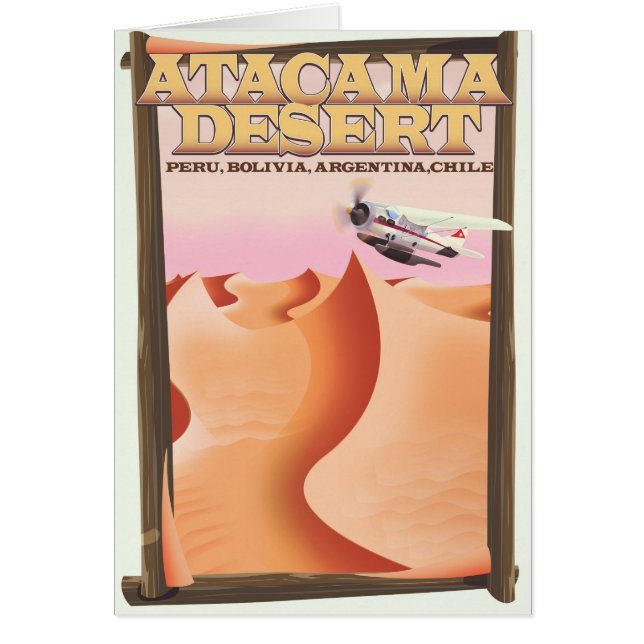 Atacama Desert Adventure travel poster. (Front)