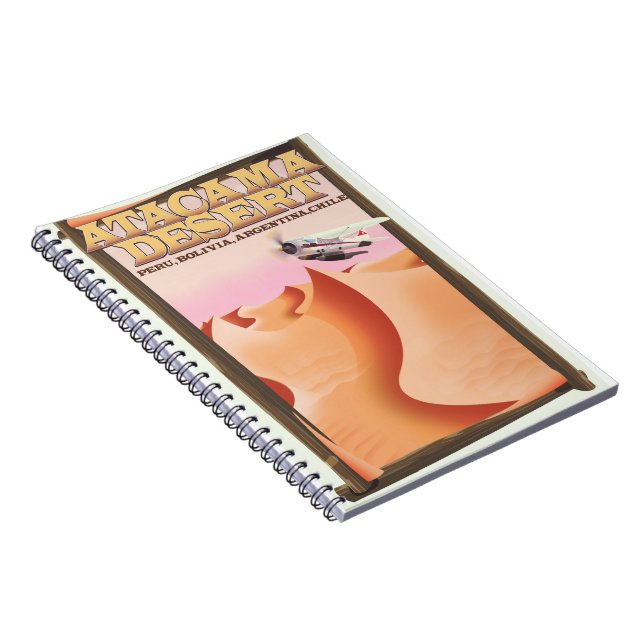 Atacama Desert Adventure travel poster. Notebook (Right Side)