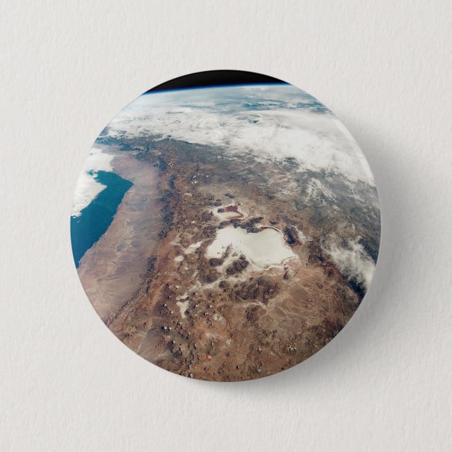 Atacama Desert And Salt Flats In The Andes 2 Inch Round Button (Front)