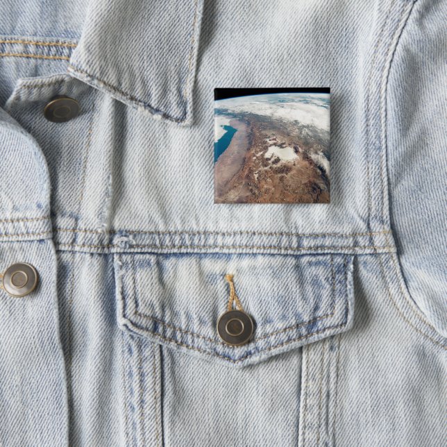 Atacama Desert And Salt Flats In The Andes 2 Inch Square Button (In Situ)