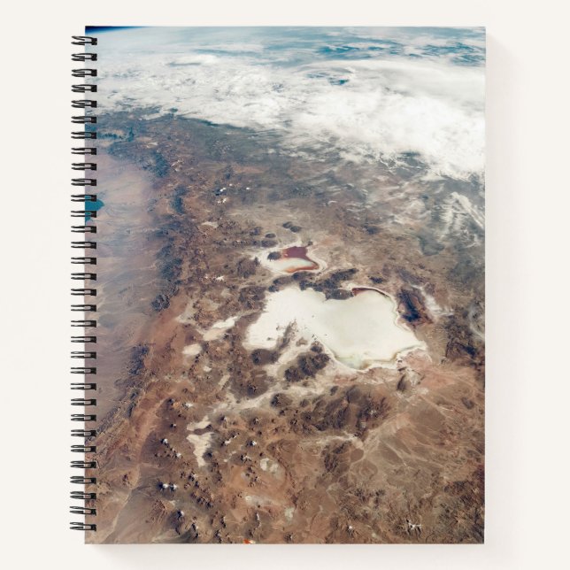 Atacama Desert And Salt Flats In The Andes Notebook (Front)