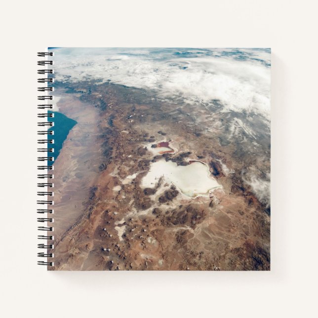 Atacama Desert And Salt Flats In The Andes Notebook (Front)