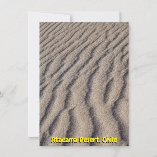 Atacama Desert, Chile card (Front)
