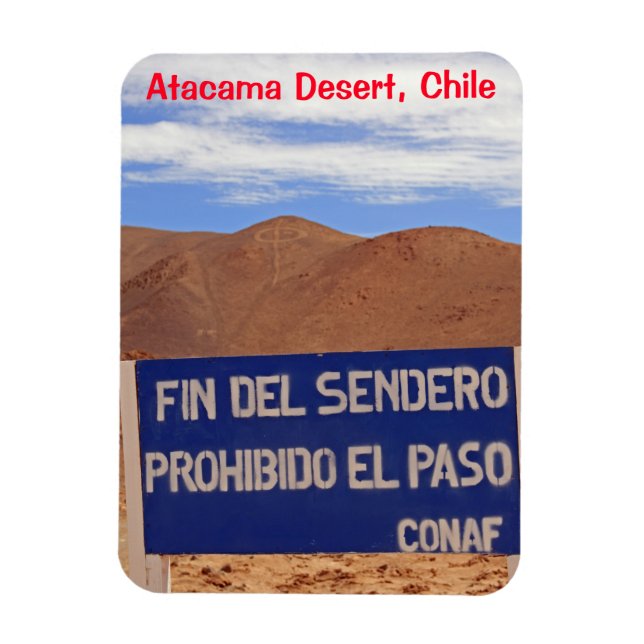 Atacama geoglyphs, Chile Magnet (Vertical)