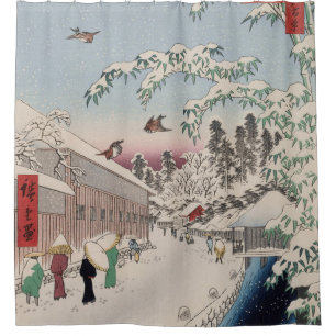 Atagoshita Yabu Lane Snow Scene Japanese Art