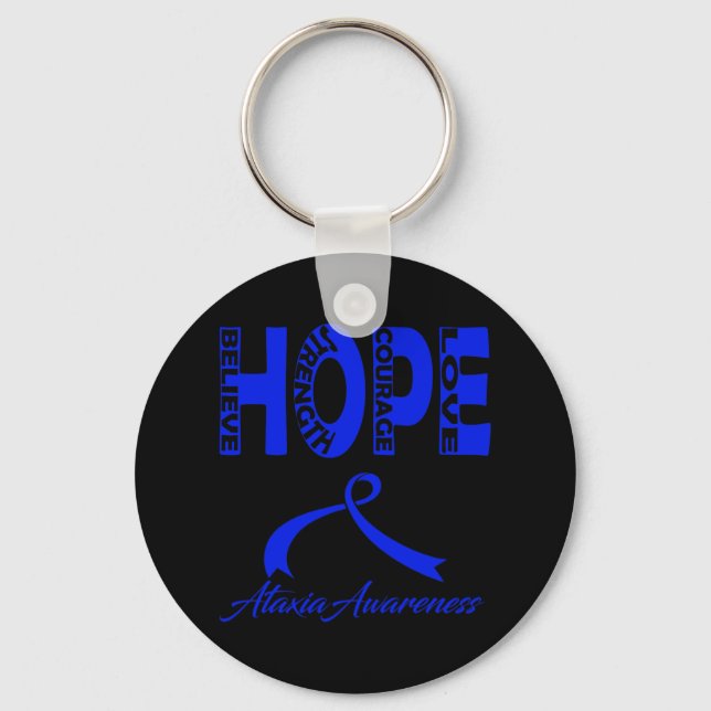 Ataxia Awareness 2 Keychain (Front)