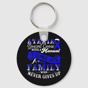 Ataxia Awareness Family Warrior Support T-Shirt129 Keychain