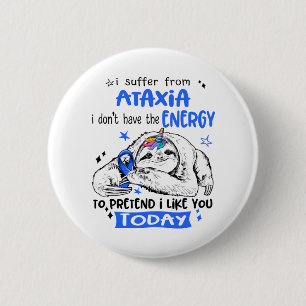Ataxia Awareness Month Ribbon Gifts 2 Inch Round Button