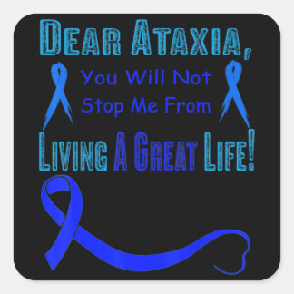 Ataxia Awareness T-Shirt107 Square Sticker