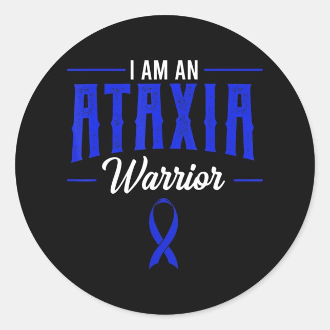 Ataxia Movement Disorder Dystaxia Friedreich's War Classic Round Sticker (Front)