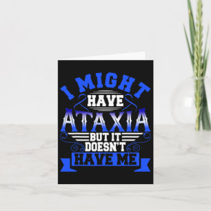 Ataxia Neurological Sign Hemiataxia Blue Ribbon Ne Card